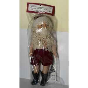 Santa Claus Fibre Craft Father Christmas Doll & Crochet Instructions 31996R